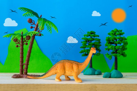自然滔天以野生模型背景为根据的布拉奇龙恐玩具模型爬虫图片