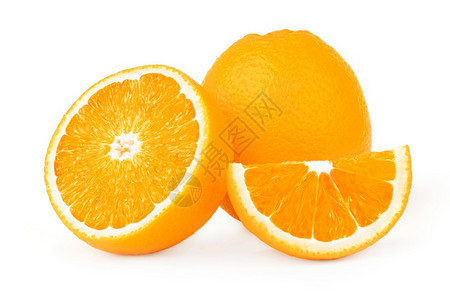 白色背景上的果橙隔离符充满活力茶点食物图片