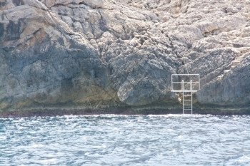 梯子马略卡岛7月在西班牙巴利阿里群岛的Mallorca自然图片