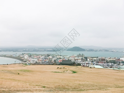 韩国济州岛冬季风景山教科文组织美丽的图片