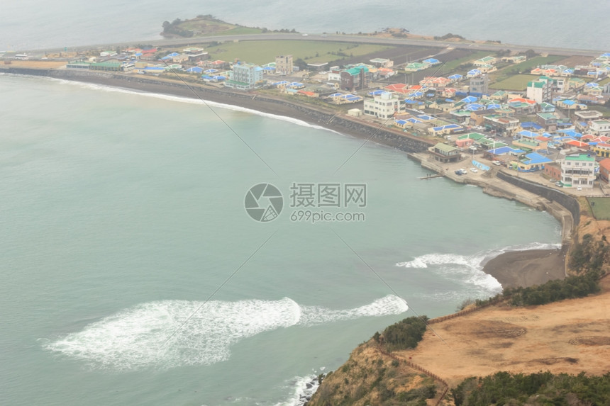 旅游教科文组织韩国济州岛冬季风景繁荣图片