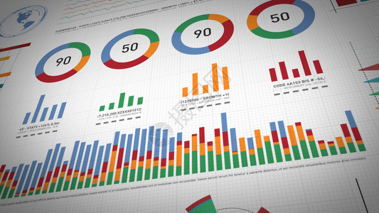 技术数学动画片4k一套设计商业和市场数据分析报告的设计业务和市场数据分析与报告动画包括信息图条形统计表和商业统计市场数据和资料布背景