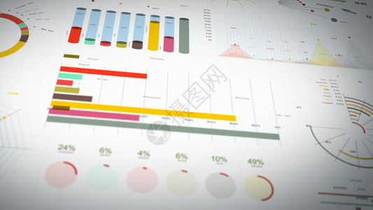 算术4k一套设计商业和市场数据分析报告的设计业务和市场数据分析与报告动画包括信息图条形统计表和商业统计市场数据和资料布局酒吧象征背景图片