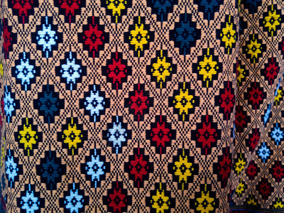 手工制作的装饰品泰国式丝绸织物泰国纺手工编物服装图片