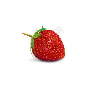 新鲜的成熟孤立在白色背景上的红浆果草莓孤立在白色背景上的草莓养分图片