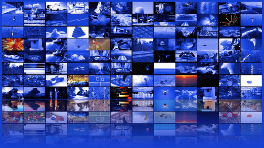 互联网播送大型多媒体视频墙宽屏幕网络流媒体电视节目监器图片
