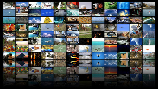 宽的播送数字大型多媒体视频墙宽屏幕网络流媒体电视节目图片