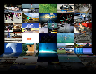 大型多媒体视频墙宽屏幕网络流媒体电视节目控制板技术引领背景图片