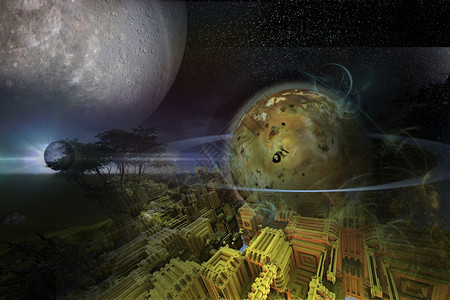 小说外星球3D计算机艺术离奇的未来图片