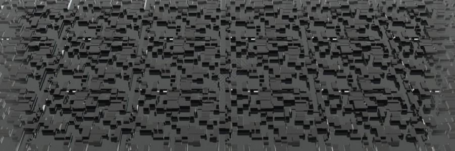 抽象几何数字深黑区块背景3d几何的艺术动画片图片