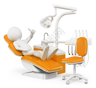 齿口服牙科病人孤立的白种本底病状者工具图片