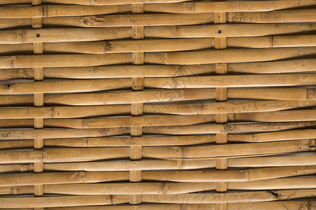 自然编织泰国民间艺术的竹布墙棕色邋遢图片