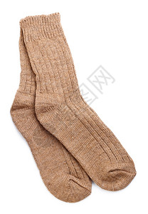 袜子包装覆盖自制所有的羊毛袜子对隔离在白色背景背景