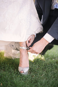新娘的鞋新娘的婚鞋特写背景