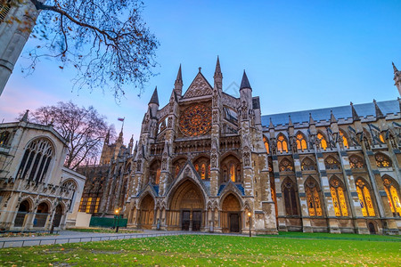 英国伦敦WestministerAbbey大教堂透视皇家吸引力旅行图片