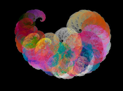 质地水彩色图画像卷曲云状天气涡流图片