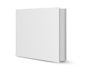 空白书封面的色视图象征常设空白的图片