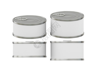 罐密闭您的通用短圆柱形一般可包装白标签用于各种食品产适合设计或艺术作品剪切路径包括A型车道图片