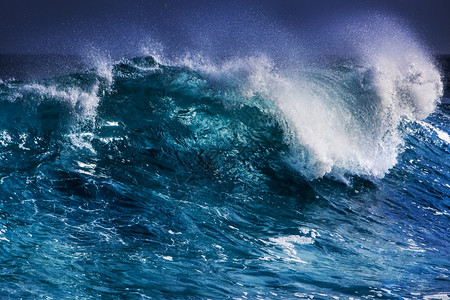 海洋波浪水休息岸图片