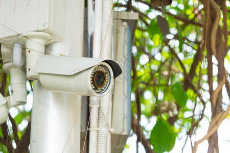 设置用于安全检查的电线摄像头闭路视隐私相机观看背景图片