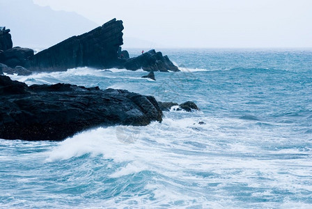 海景浪花图片