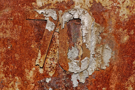 数字粗糙的背景和纹理非常古老的锈金属墙壁表面有70个工业抽象的陈腐金属墙面破旧图片