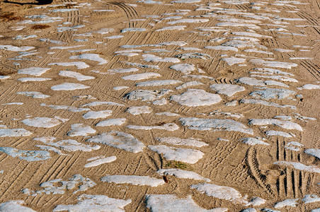 鹅卵石在沙子里鹅卵石路街在沙子里鹅卵石街古董城市最佳图片