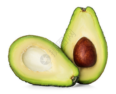 健康水果热带Avocado孤立在白色背景上图片