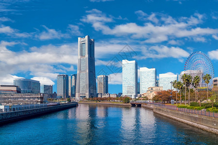 大都会市中心日本横滨风景塔图片