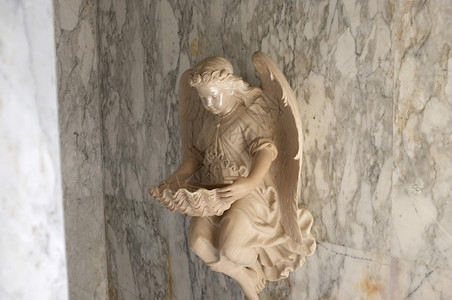 天上艺术丘比特AngelicCupid雕像古老的回溯效果风格图片图片