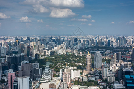 结构体曼谷泰国市航空视图曼谷户外高的图片