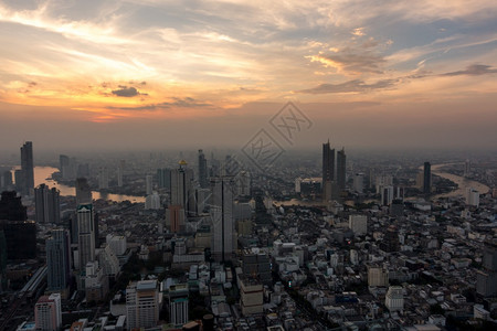 塔结构体风景优美曼谷泰国市航空视图曼谷图片