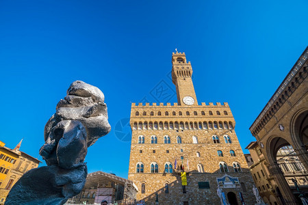 2017年月2日意大利佛罗伦萨的Vecchio市这是佛罗伦萨的市政厅皇宫建于129年城堡华侨托斯卡纳图片