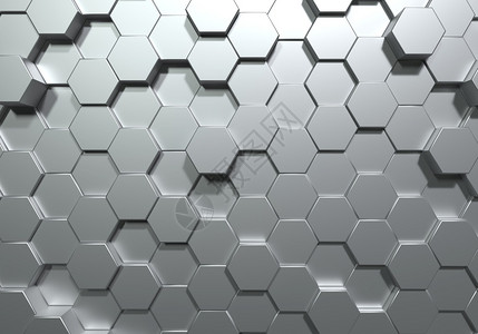 灰色抽象艺术和几何概念图解3D显示图形设计的案象说明GreySophicalartand幾何概念插图六边形未来派蜂窝图片