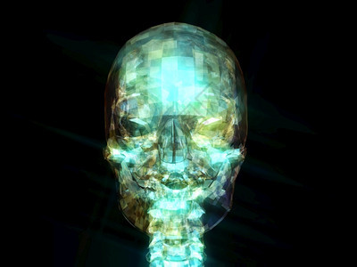 人类骨骼的数字插图超现实主义心理学深奥的图片