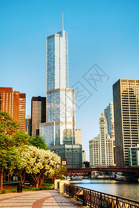 晴天2013年5月8日在伊利诺州芝加哥这座98层的170英尺高的摩天大楼于209年竣工成为美国第二大建筑校对Soup城市王牌图片