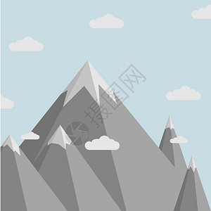 现代的插图形象山地风景eps10矢量最低的山地风景eps10图片