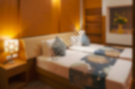 灯白色的摘要模糊背景卧室内旅馆经典的图片