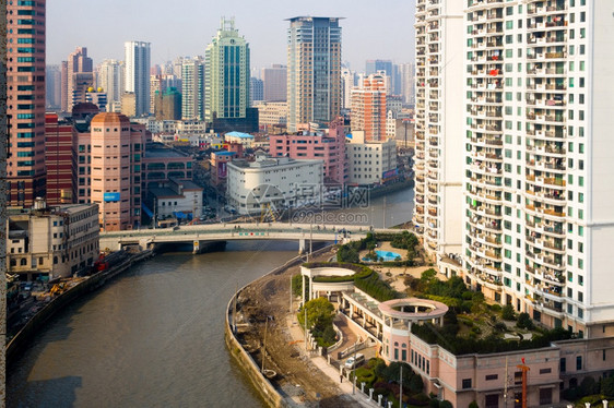 旅行公寓户外上海黄浦区和下城武松河的景象图片