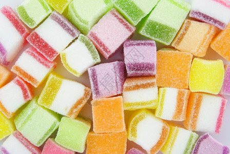 钻石味道可口色彩多的果冻糖背景图片