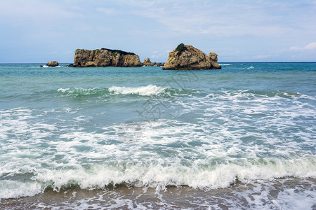 海滩海浪图片