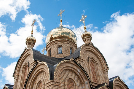 俄语传统的神圣东正教礼拜堂奥伦堡神之母亲的喀山教区圣像宗的图片