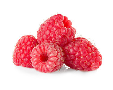 维他命美味的白色背景上孤立的草莓营养图片
