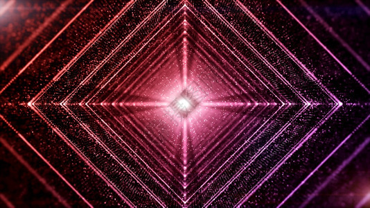明亮的带有颗粒和照明抽象背景概念的网络空间平方形数字隧道包括微粒和光速抽象背景概念质地电脑图片