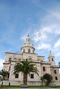 在里斯本Ajuda的著名和美丽记忆教堂旅游角度地标图片