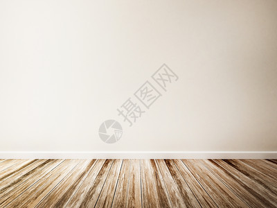 白墙和木地板空房间硬木财产装饰风格图片