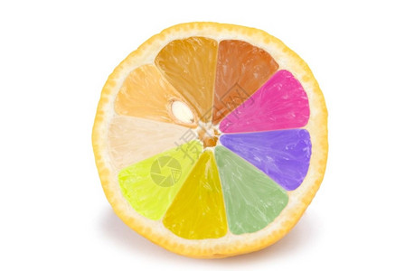 彩色的橙子图片