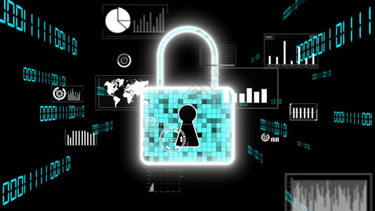 开锁系统有远见的网络安全加密技术保护数据隐私3D渲染计算机图形有远见的网络安全加密技术保护数据隐私图片