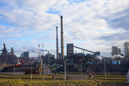 电资源大型钢铁厂重工业设施图片