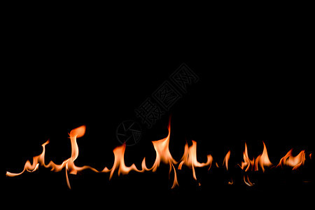 黄色的热炽盛抽象艺术背景的火焰燃烧红色热火花上升烈橙光闪耀的飞行粒子图片
